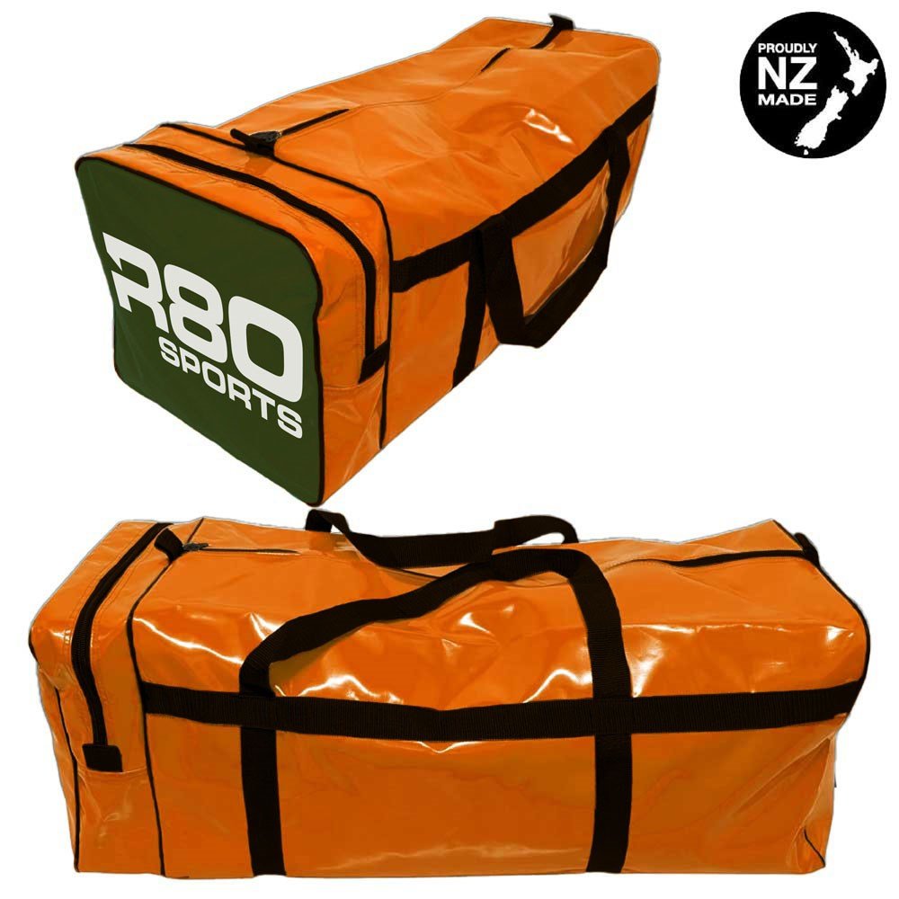 R80 Club Kit Colours Gear Bag Orange with End Pocket - GreenMedium