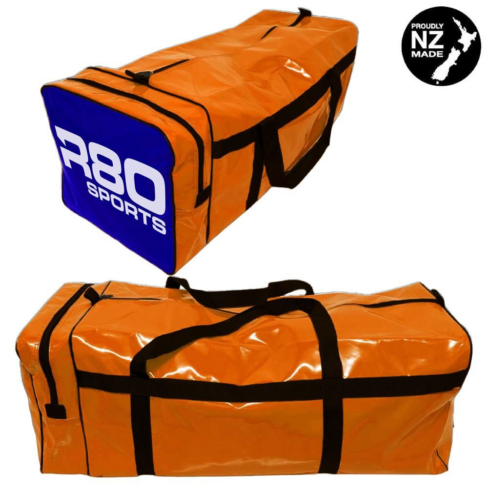 R80 Club Kit Colours Gear Bag Orange with End Pocket - Navy BlueMedium