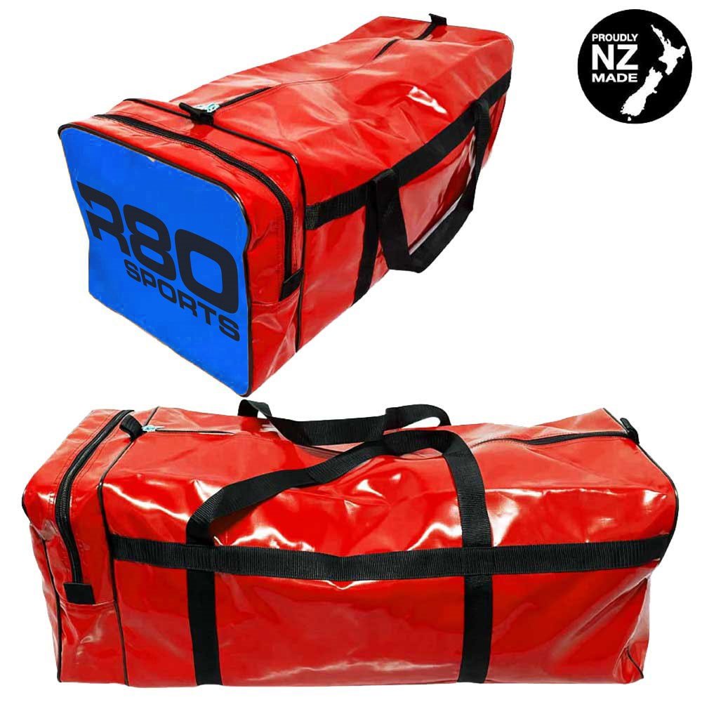 R80 Club Kit Colours Gear Bag Red with End Pocket - Royal BlueMedium