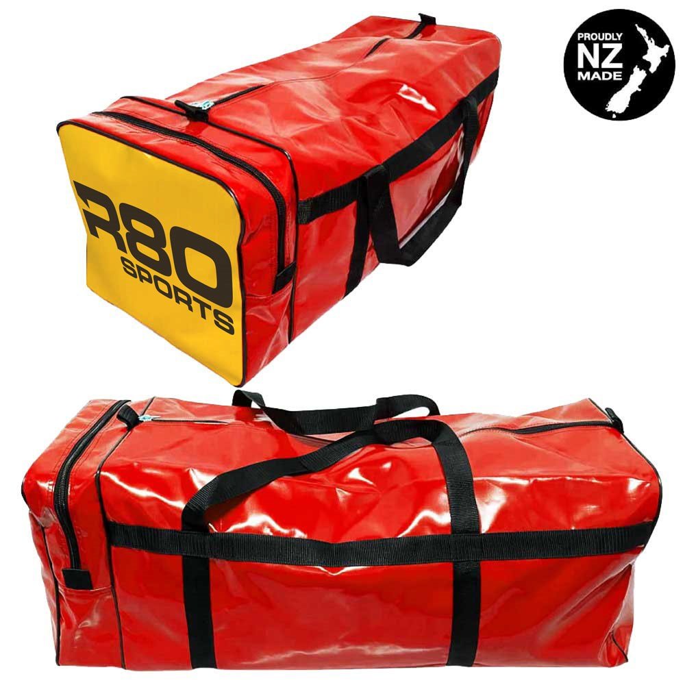 R80 Club Kit Colours Gear Bag Red with End Pocket - YellowMedium