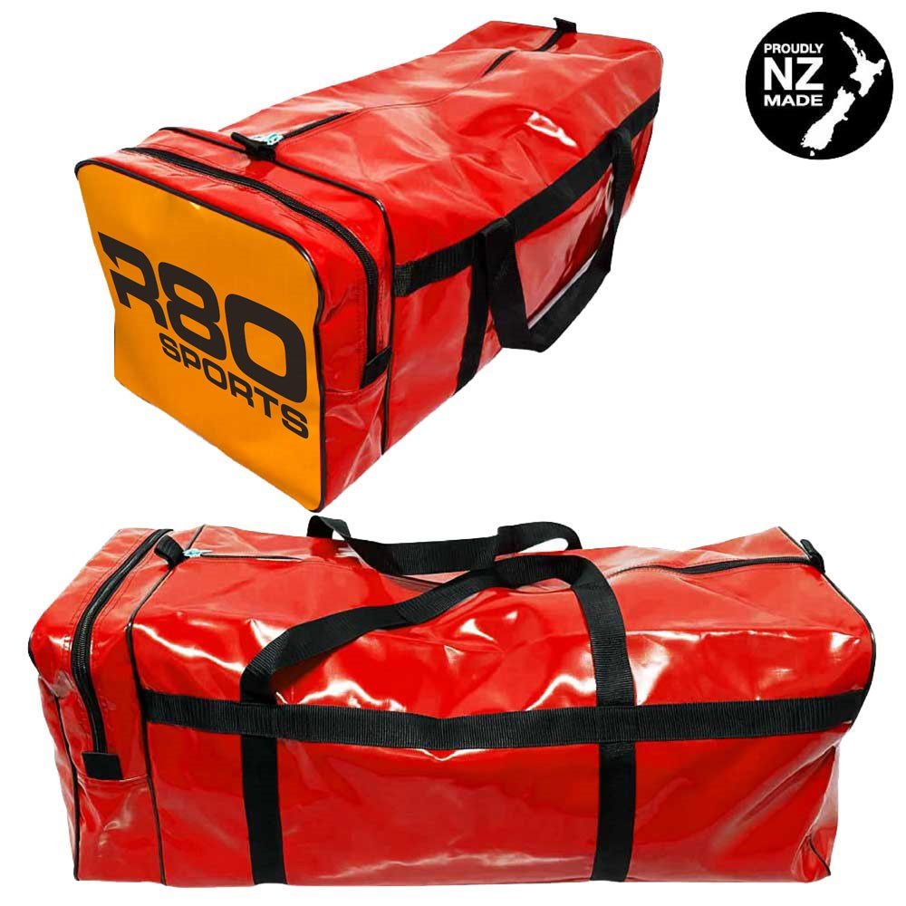 R80 Club Kit Colours Gear Bag Red with End Pocket - R80 Rugby