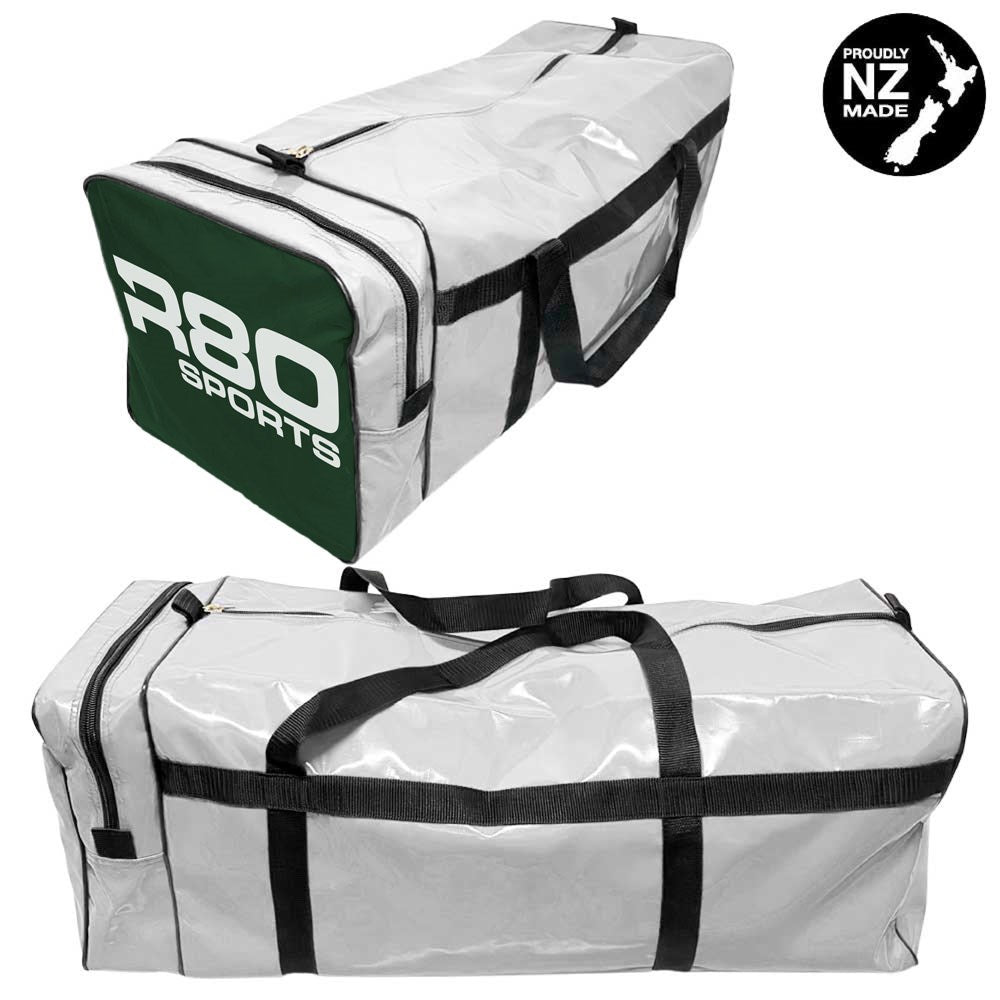 R80 Club Kit Colours Gear Bag White with End Pocket - GreenMedium
