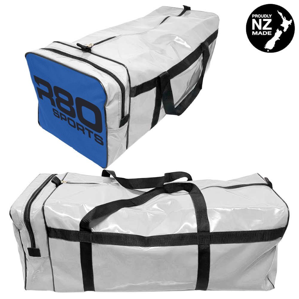 R80 Club Kit Colours Gear Bag White with End Pocket - Royal BlueMedium