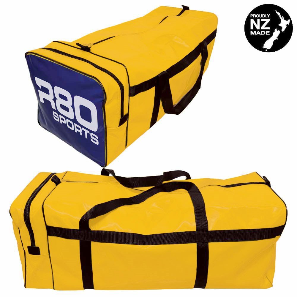 R80 Club Kit Colours Gear Bag Yellow with End Pocket - Navy BlueMedium