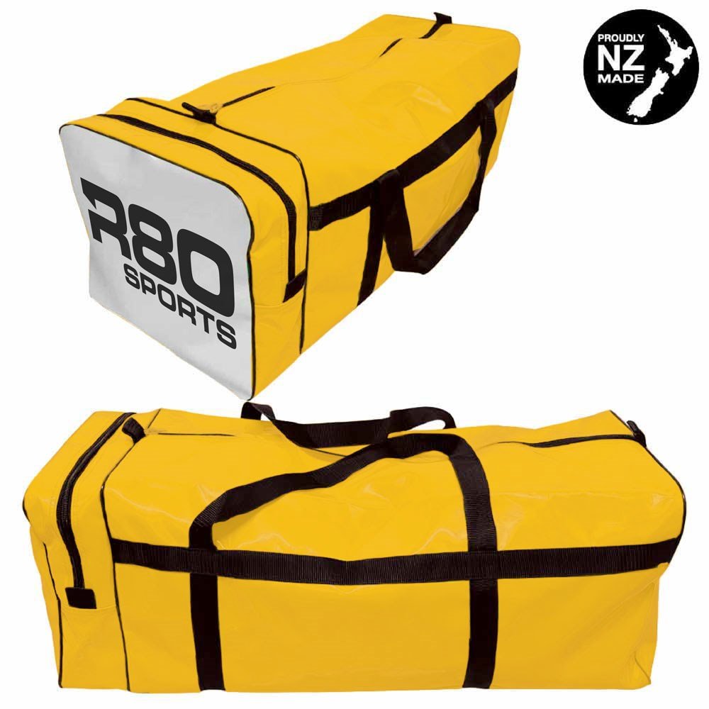 R80 Club Kit Colours Gear Bag Yellow with End Pocket - WhiteJumbo