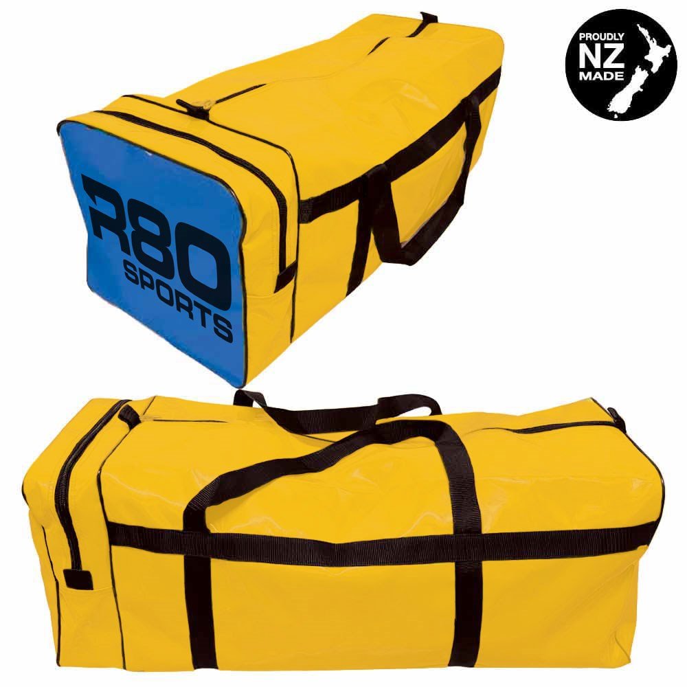 R80 Club Kit Colours Gear Bag Yellow with End Pocket - Royal BlueMedium