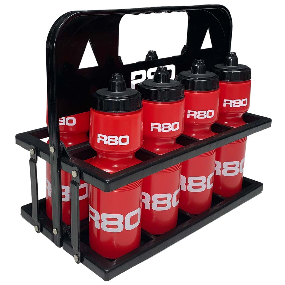 R80 Foldable Carrier with 8 Bottles - Red/Black