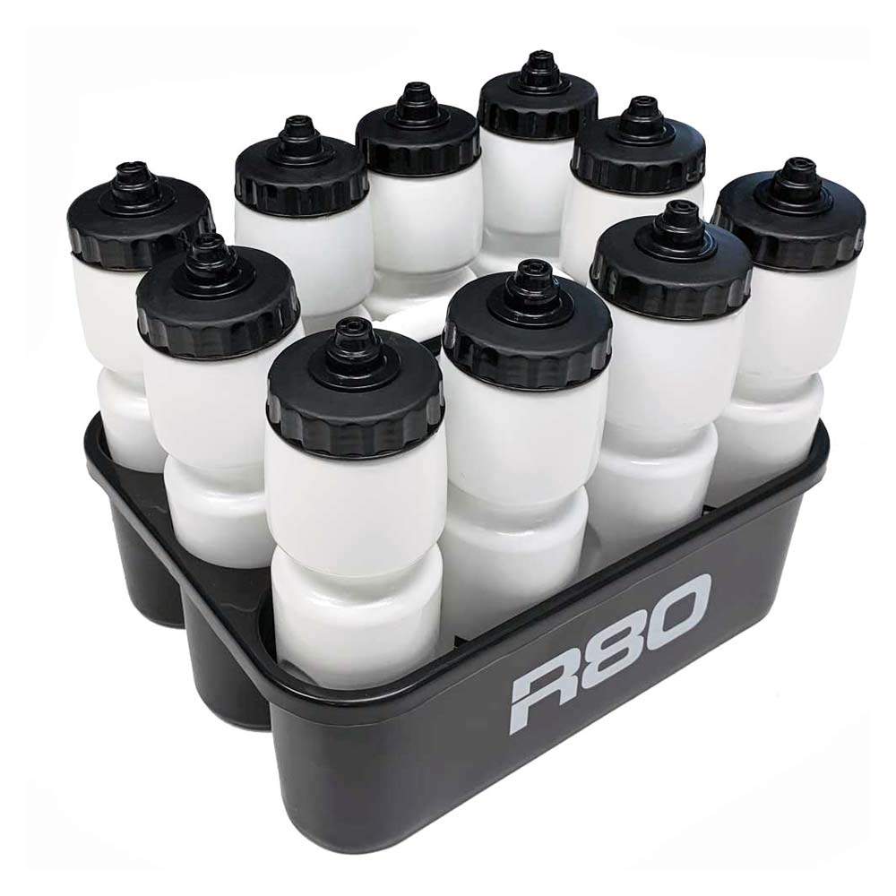 R80 Heavy Duty Bottle Carrier with 10 Bottles - Red/Black