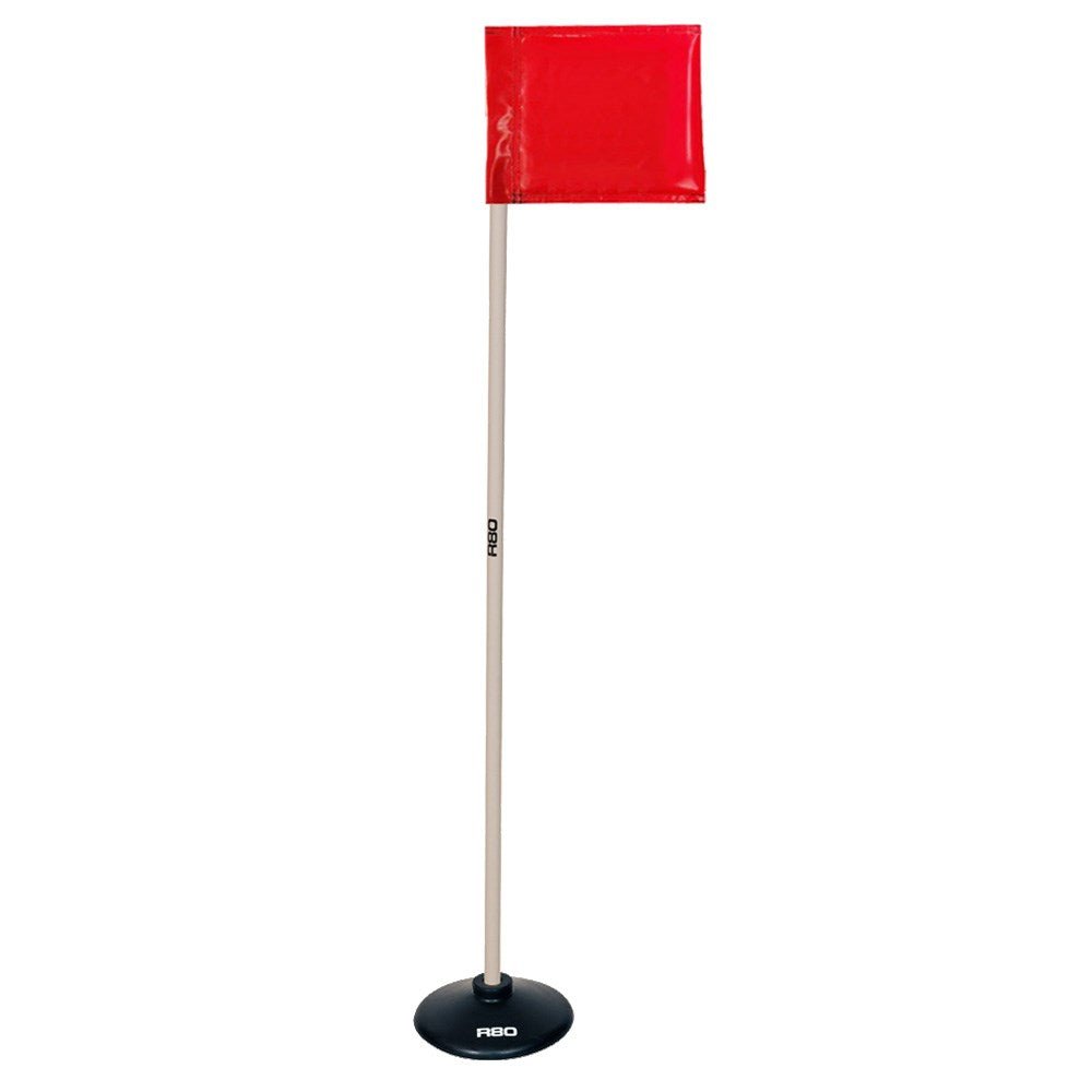 R80 Artificial Surface / Indoor Pole with Rigid Flag - Red