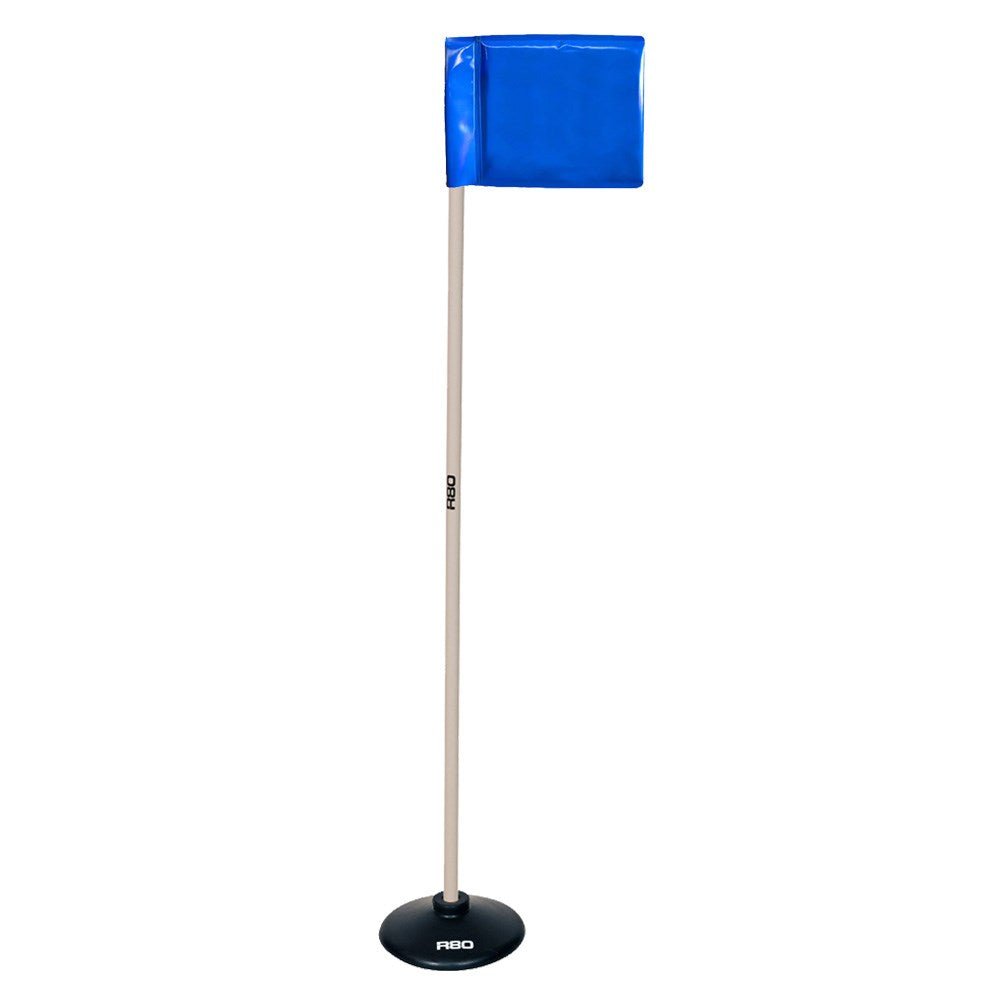 R80 Artificial Surface / Indoor Pole with Rigid Flag - Royal Blue