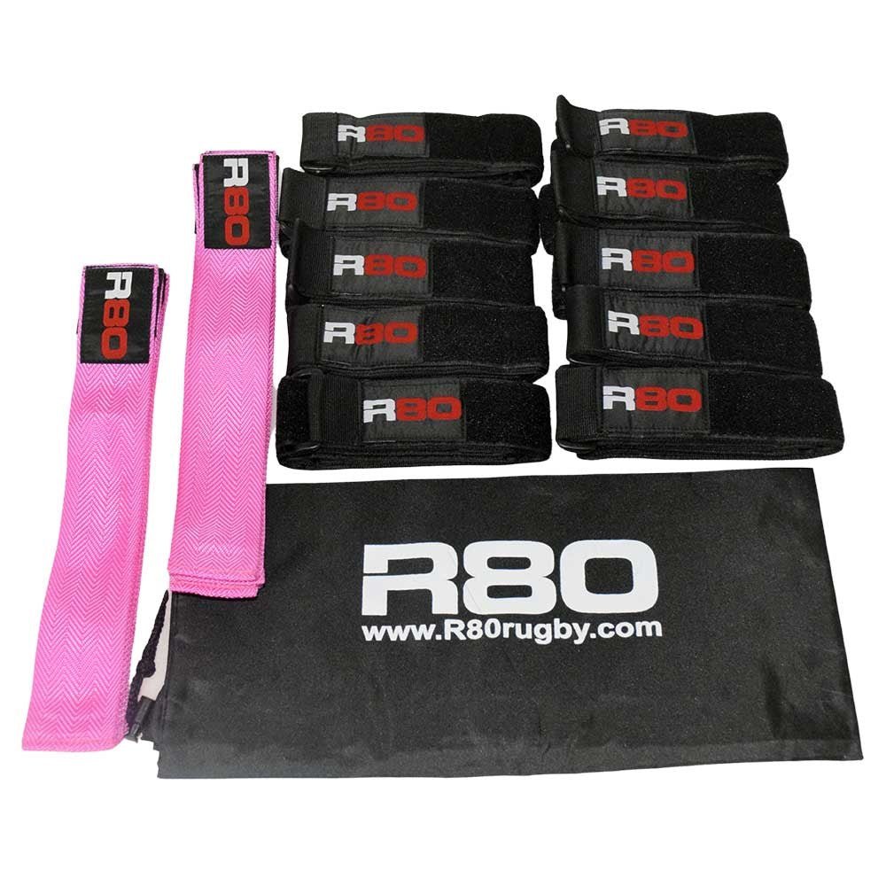 R80 Junior Rippa Rugby Set for 15 Players - Pink