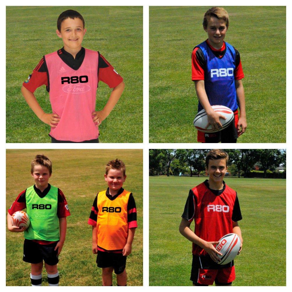 R80 Mesh Training Bibs - SmallRed