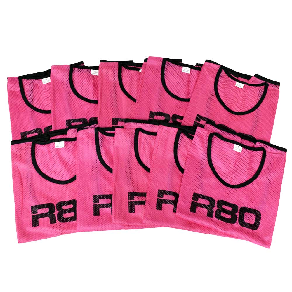 R80 Mesh Training Bibs Set of 10 - JuniorPink