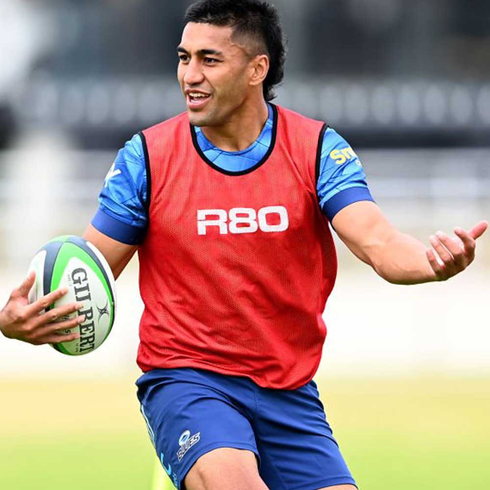 R80 Pro Reversible Training Bibs - LargeWhite / Blue