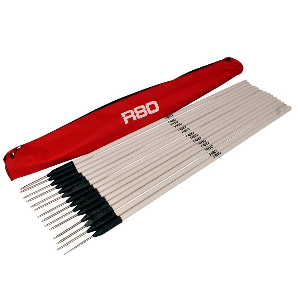 R80 Safety Touchline Poles - Full Field Set of 14