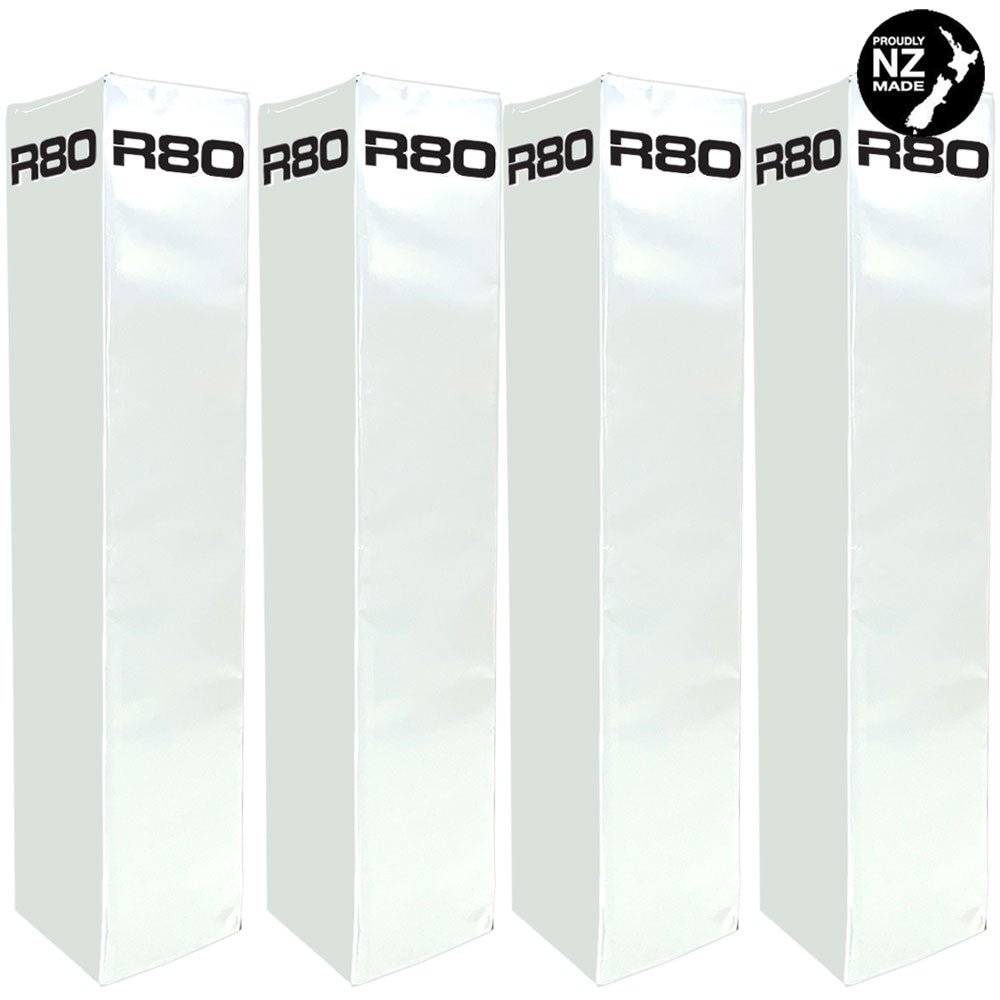 R80 Rugby Goal Post Protector Pads - JuniorWhite