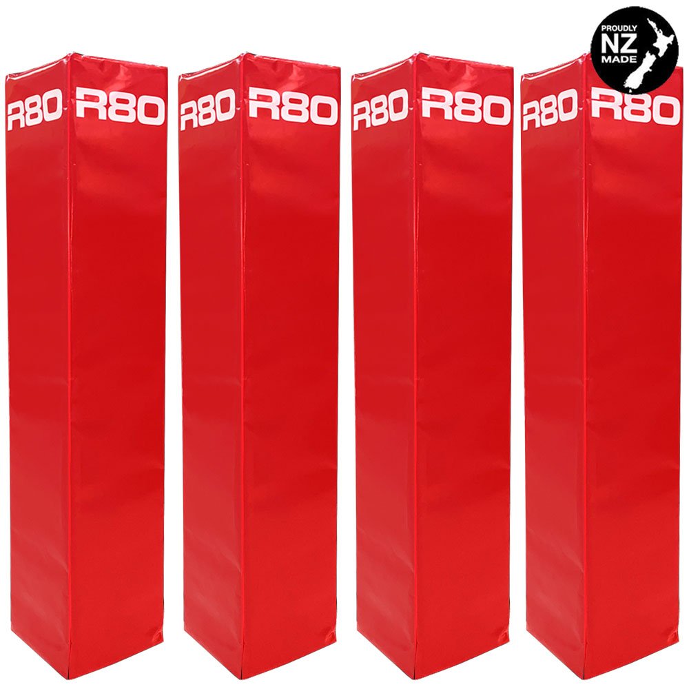 R80 Rugby Goal Post Protector Pads - JuniorRed