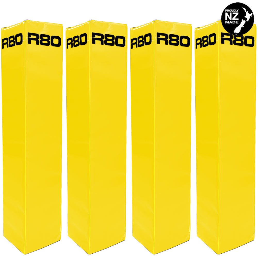 R80 Rugby Goal Post Protector Pads - JuniorYellow