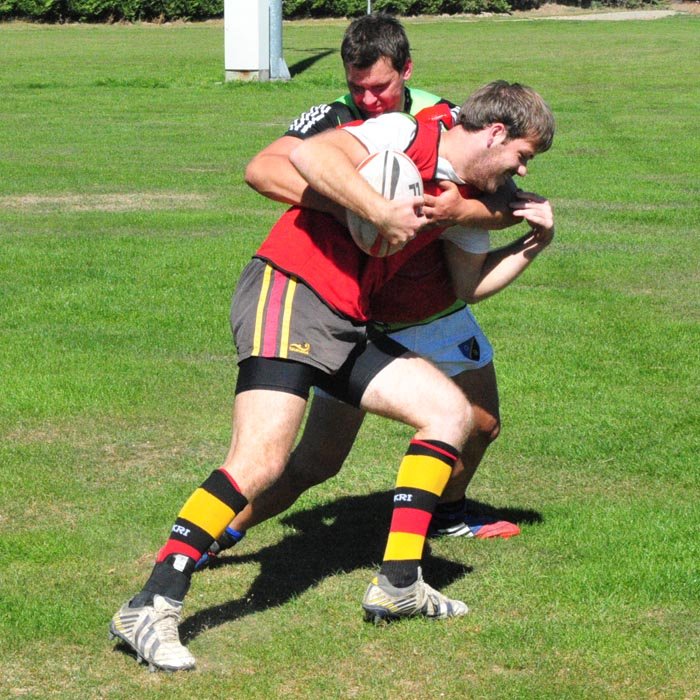 R80 Strap On Body Hit Shield - Red