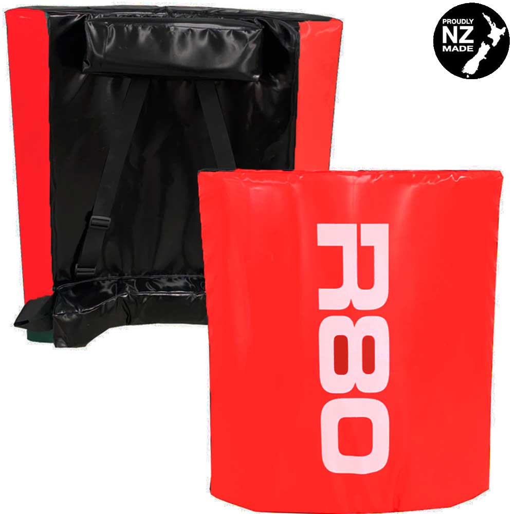 R80 Rugby High Ball Catch Pad Turtle - Red