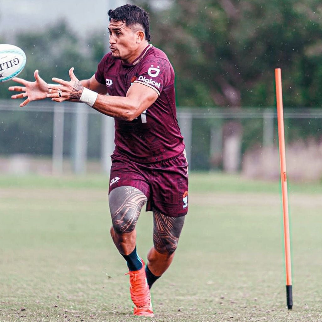 Rubber Base Agility Pole Set of 10 - Orange