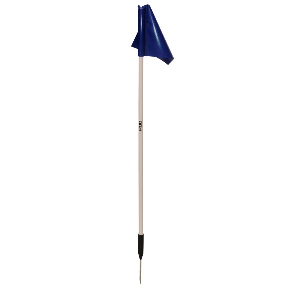 Sideline Pole with Top Tarp Flag - Navy Blue
