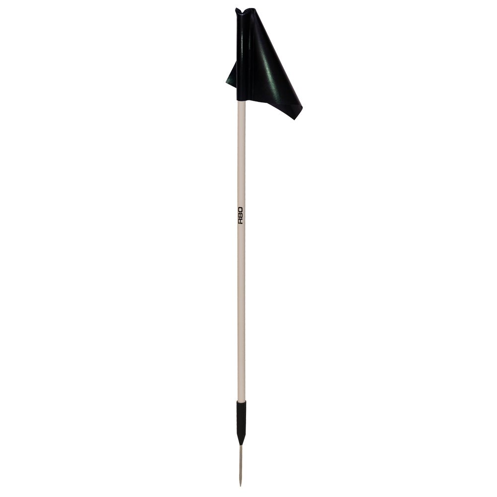 Sideline Pole with Top Tarp Flag - Black
