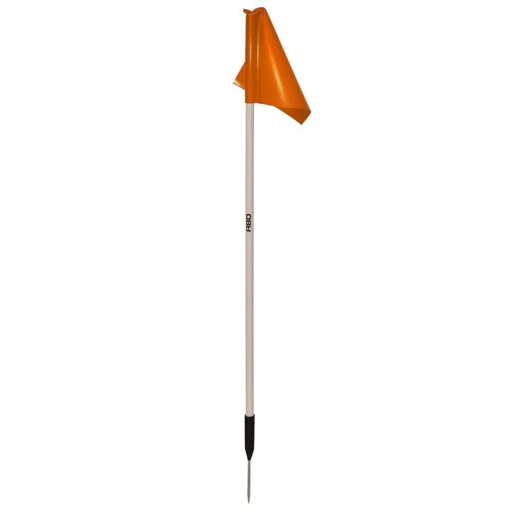 Sideline Pole with Top Tarp Flag - Orange