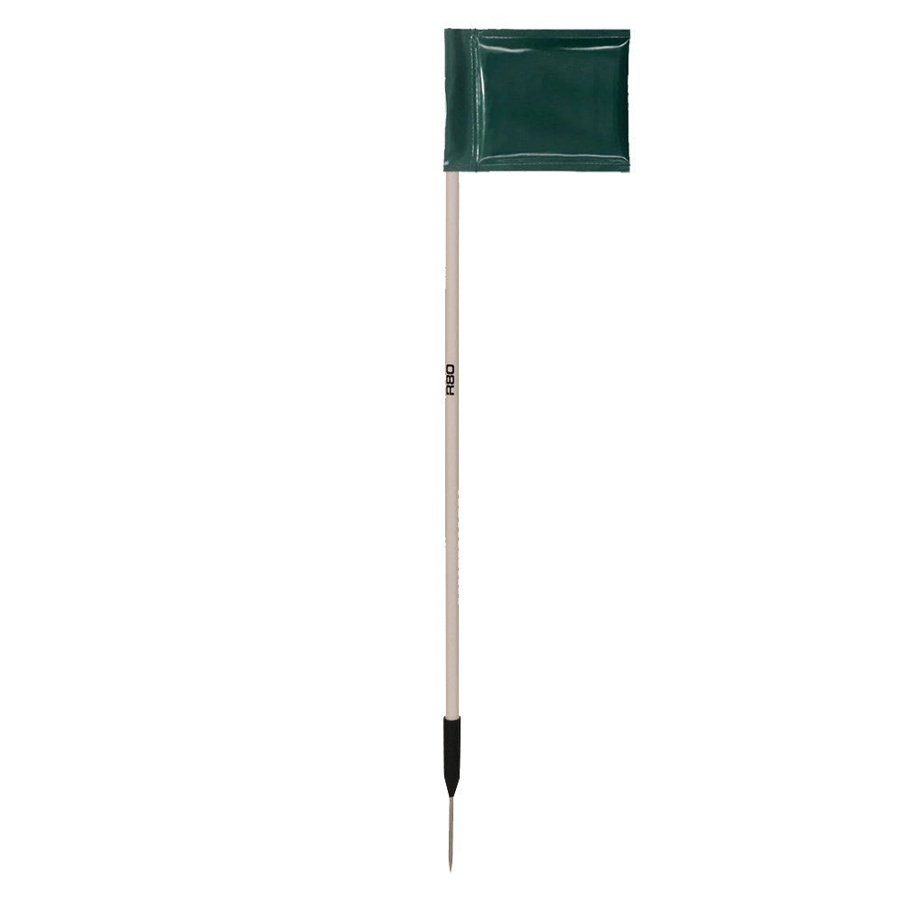 Sideline Pole with Rigid Flag - Green