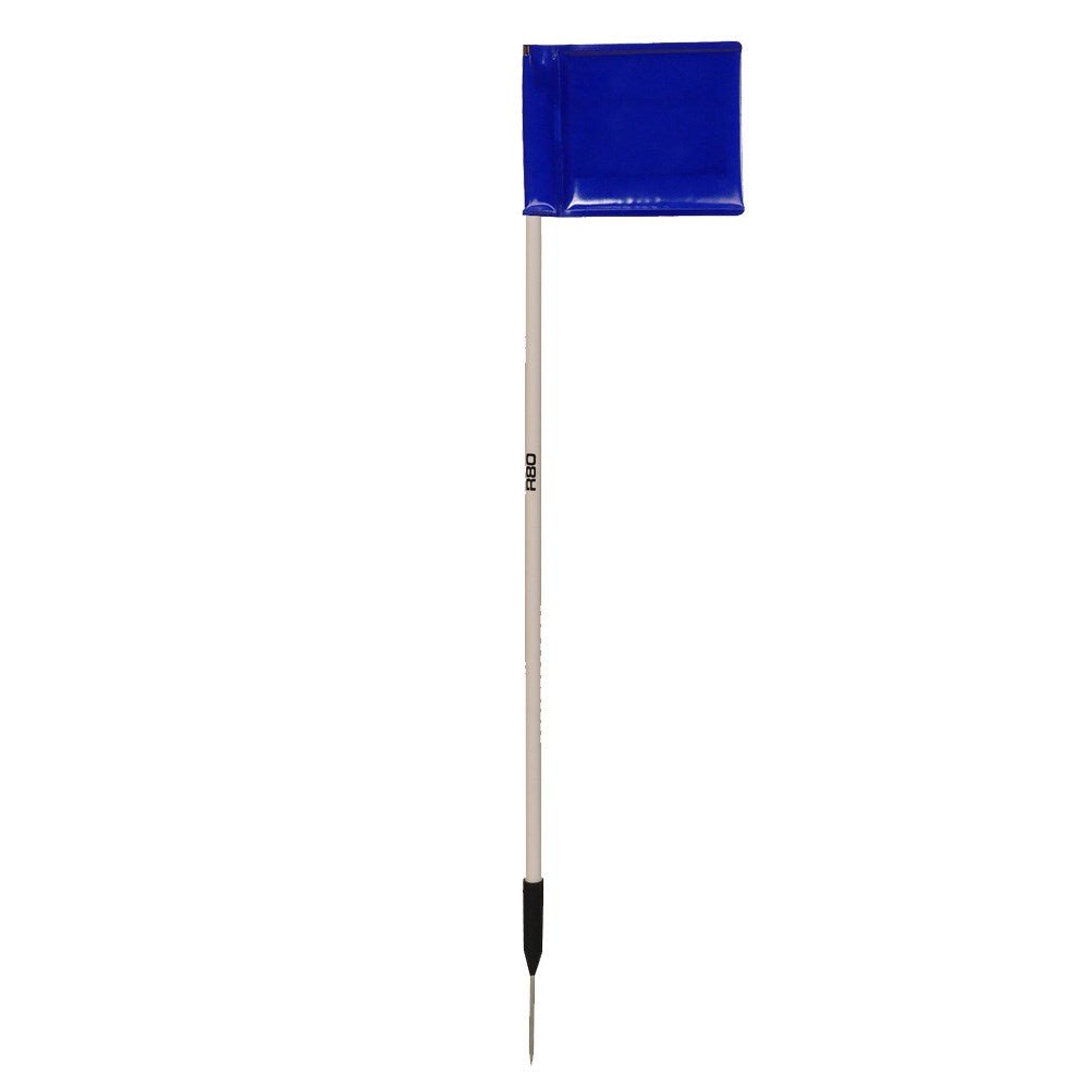 Sideline Pole with Rigid Flag - Navy Blue