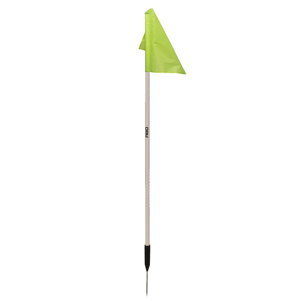 Sideline Pole with Nylon Flag - Yellow