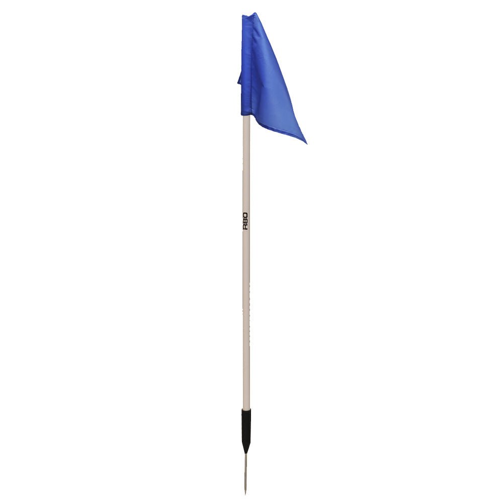 Sideline Pole with Nylon Flag - Blue