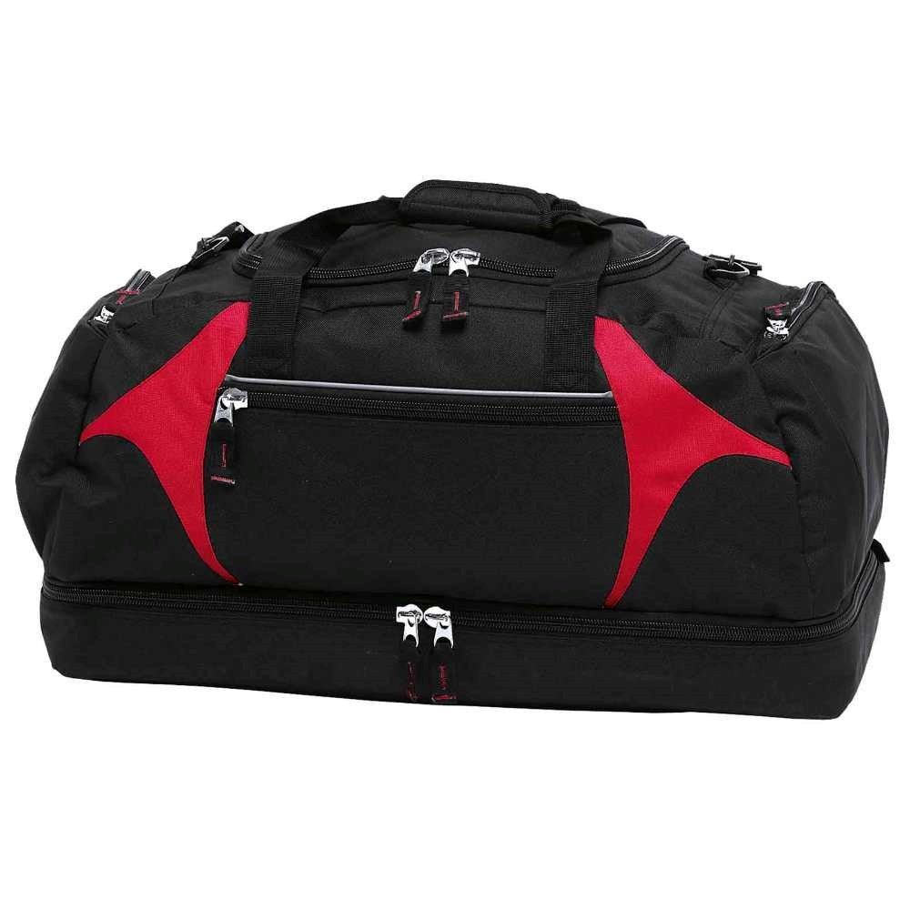 Spliced Zenith Sports Bag - Black/Red