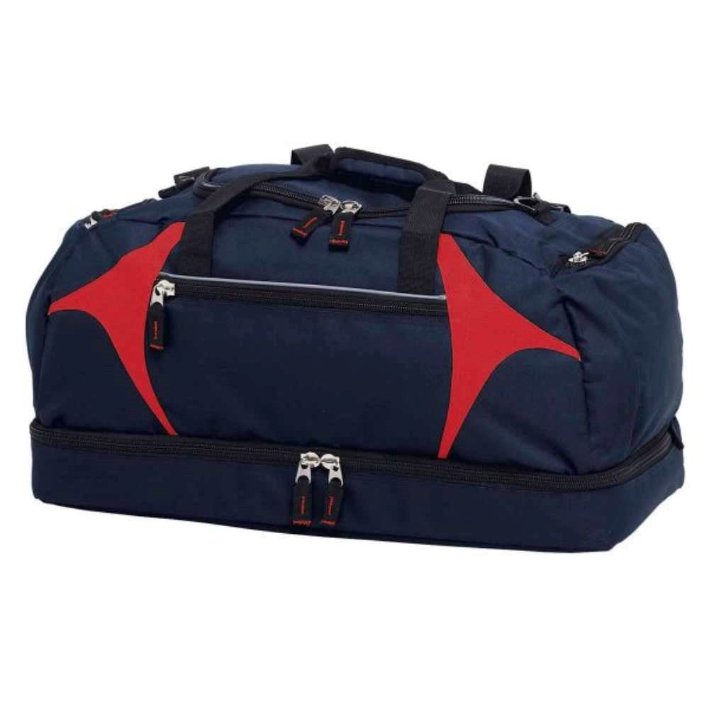 Spliced Zenith Sports Bag - Navy/Red