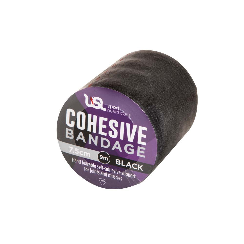 Sport Cohesive Bandage Rolls - 7.5cm x 9.0mBlack