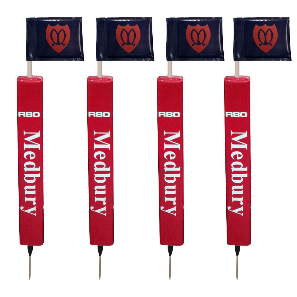 Touchline Pole with Printed Rigid Flag & Protector - 