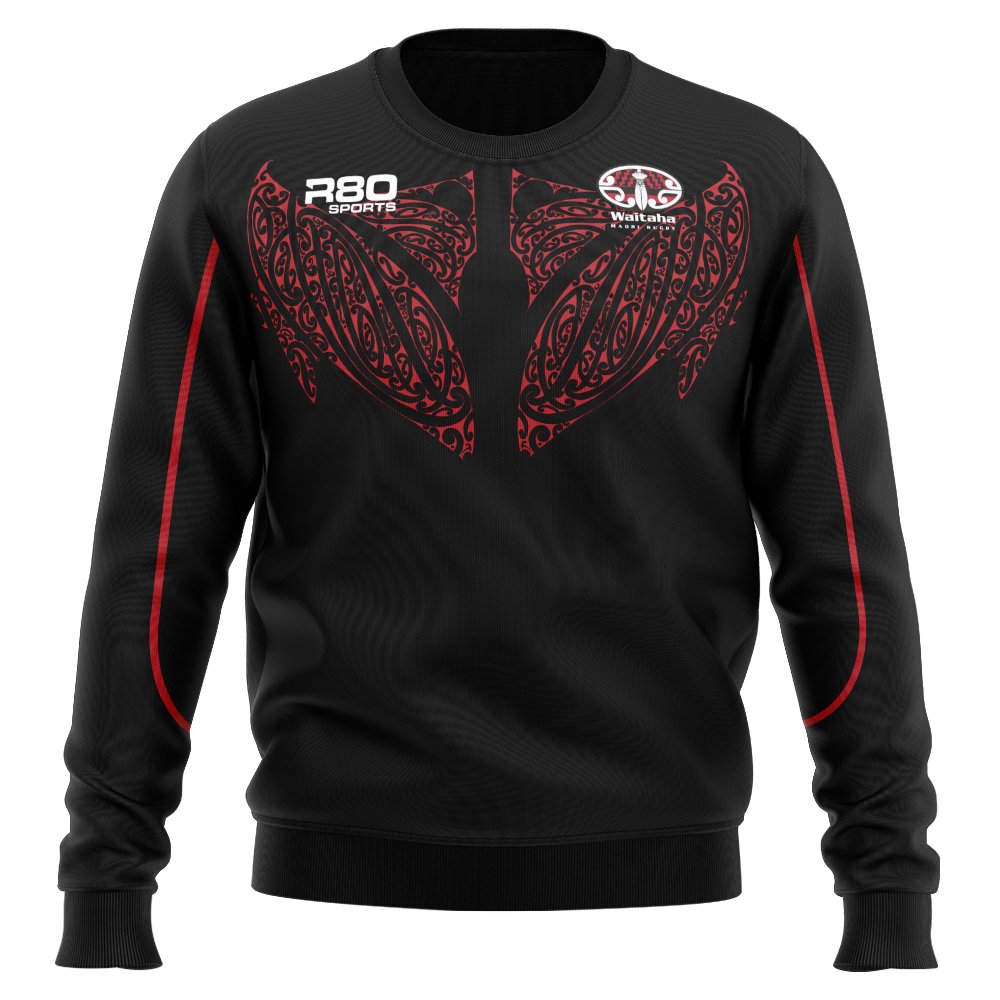 Waitaha Māori Rugby Shell Pullover Jacket - XS