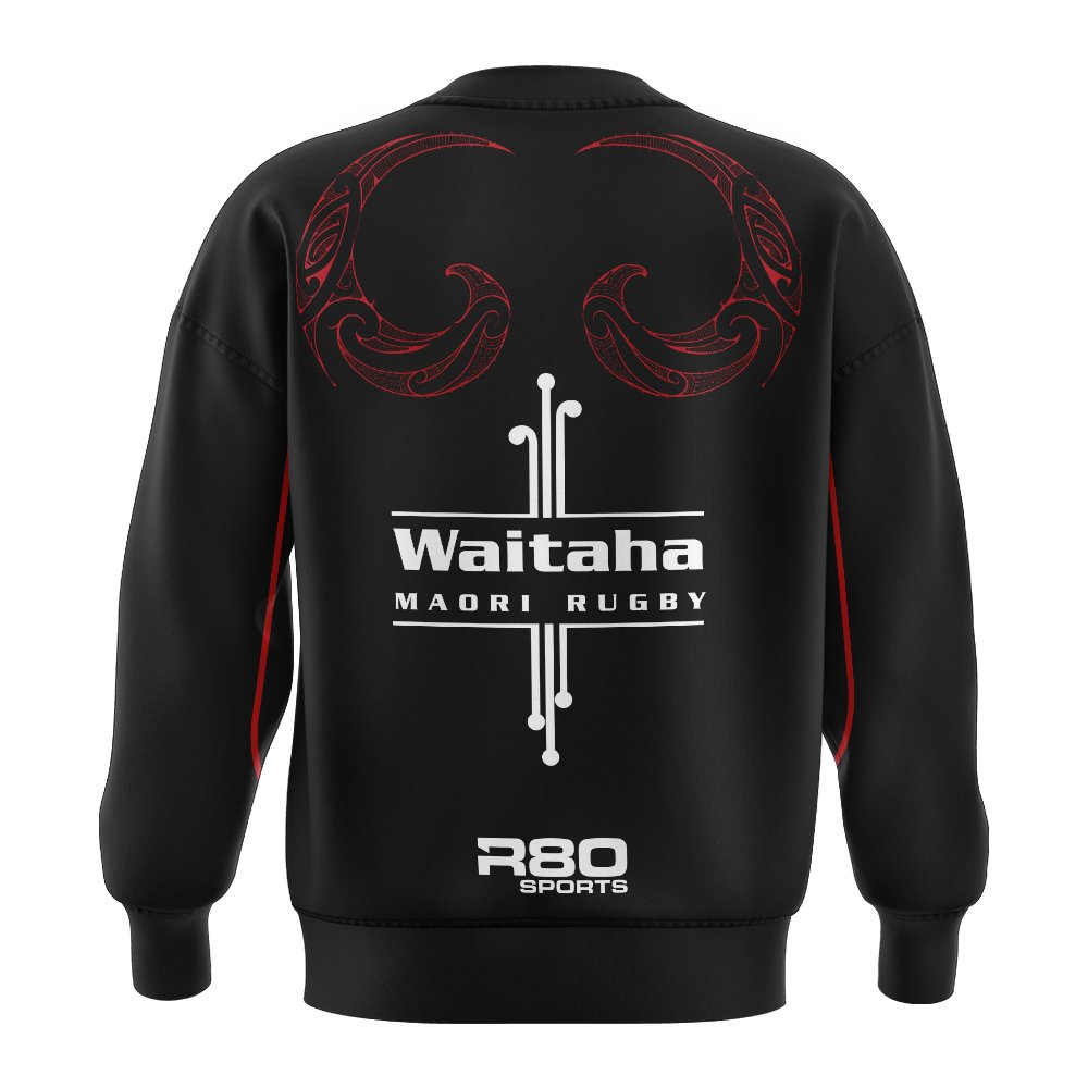 Waitaha Māori Rugby Shell Pullover Jacket - R80 Rugby