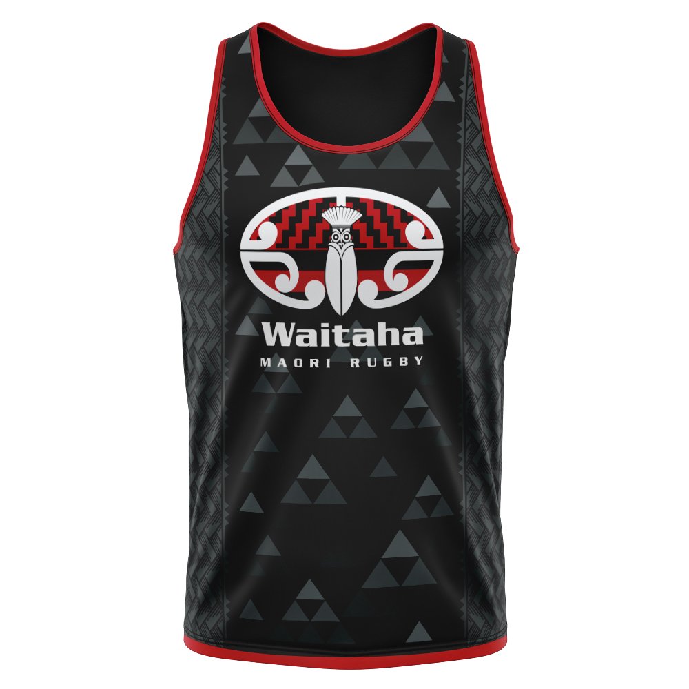 Waitaha Māori Rugby Sublimated Singlet - 4