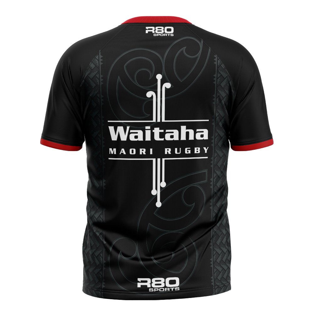 Waitaha Māori Rugby Sublimated T-Shirt - R80 Rugby