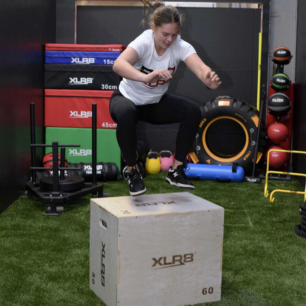 XLR8 3 in 1 Wooden Plyo Box - 