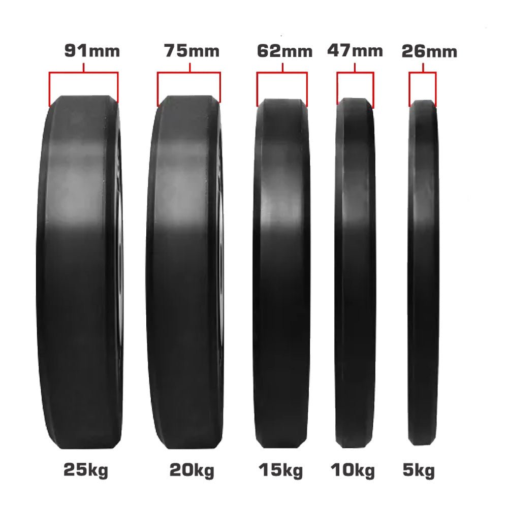 XLR8 Black Bumper Plates - 5KG
