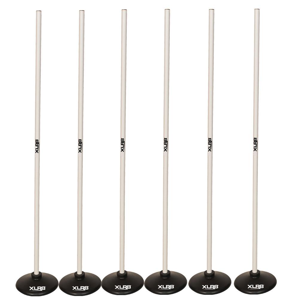 XLR8 Hard Surface / Indoor Agility Pole Sets - Set of 6